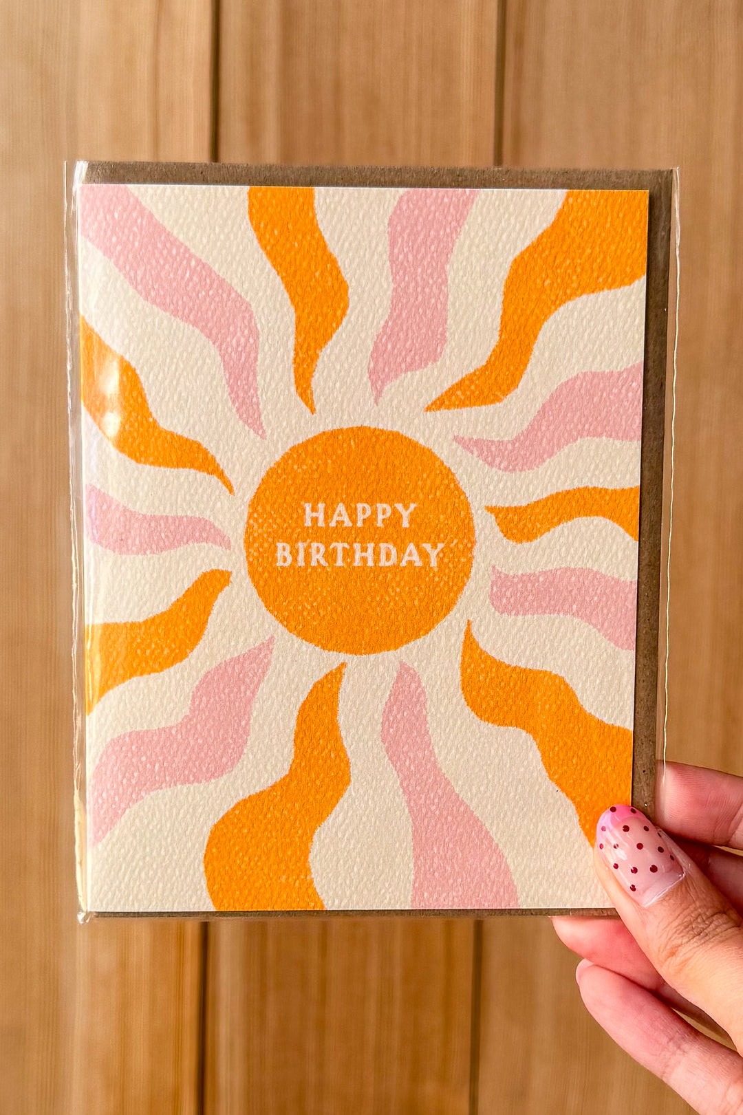 Happy Birthday Boho Sun Birthday Card