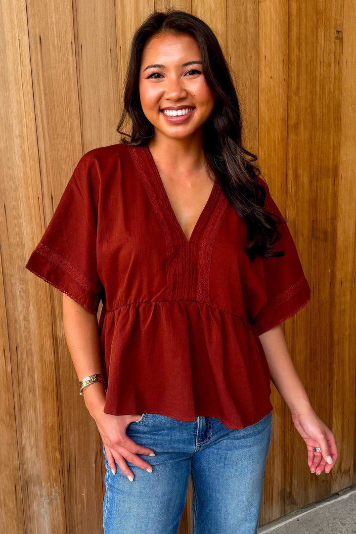 All for You Top- Terracotta