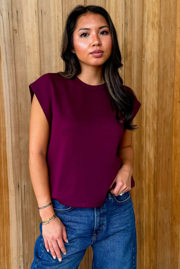 Easy Love Top - Merlot