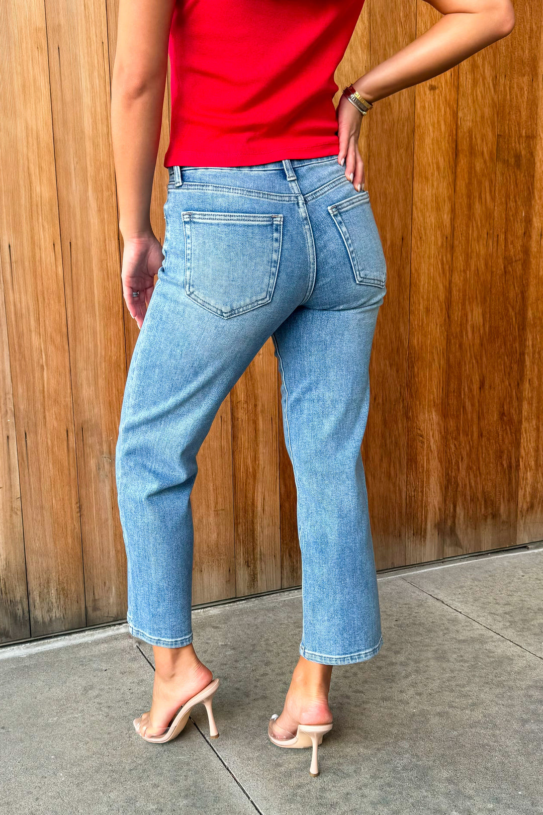 JUSTUSA: No Doubt Straight leg Petite Length Denim