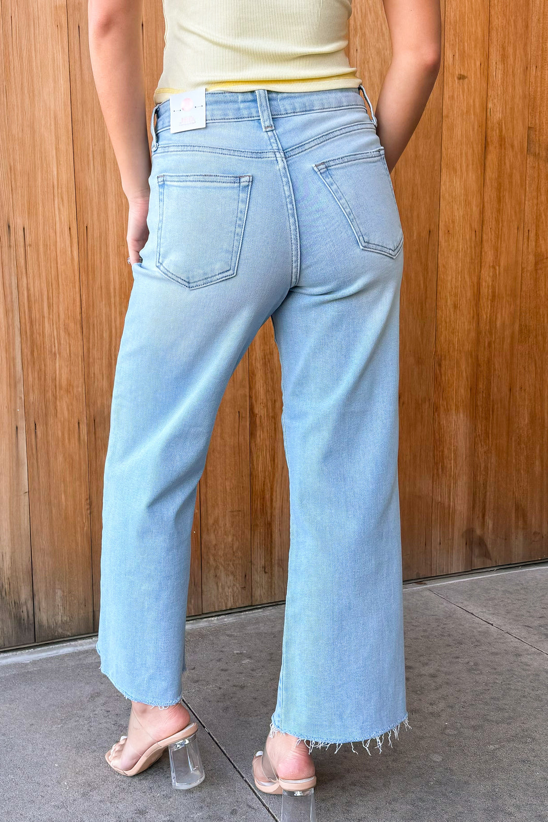 JBD: The Weekender Slim Wide Leg - Light Wash