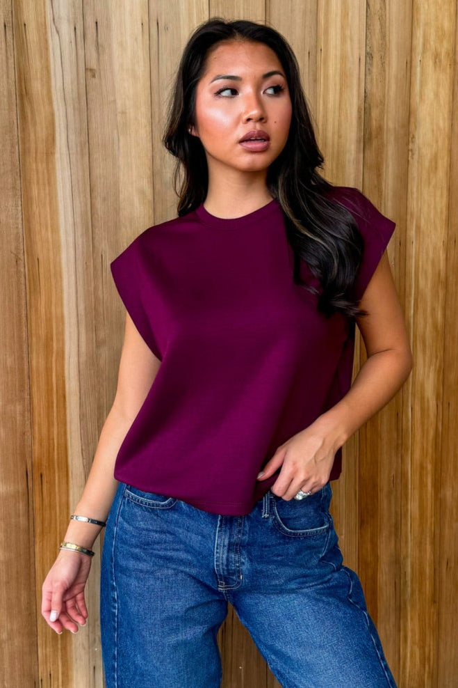 Easy Love Top - Merlot