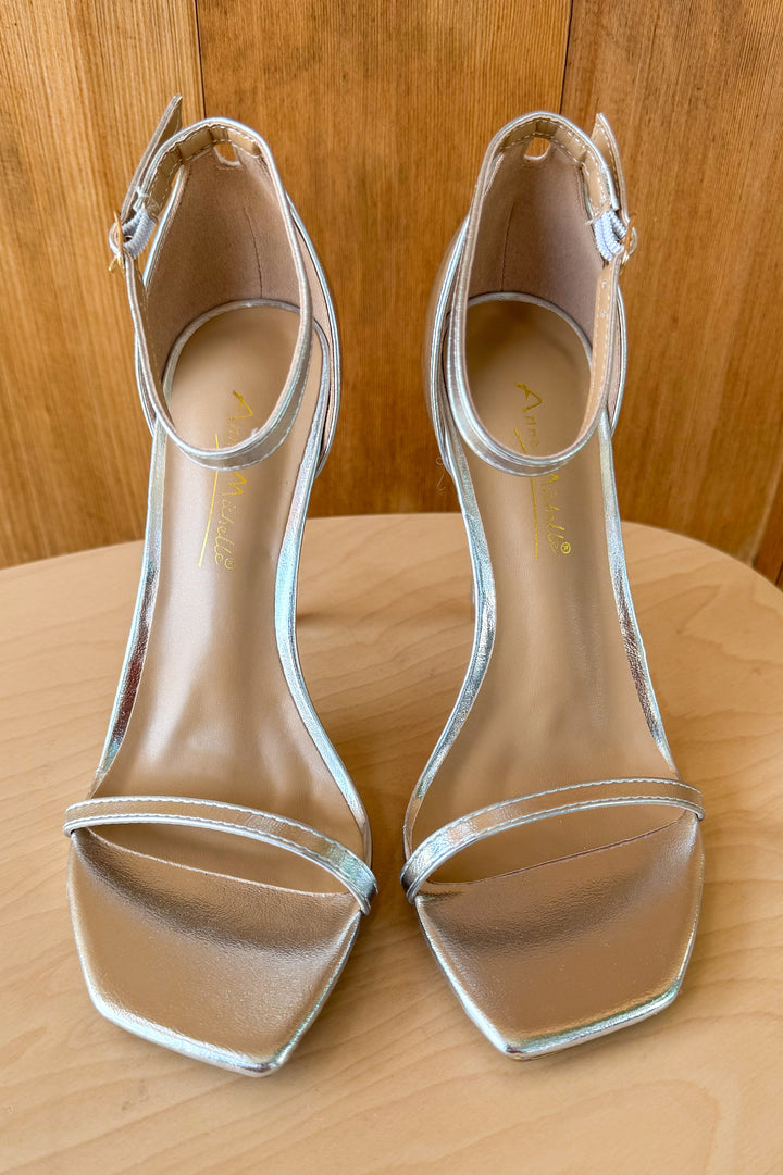 Tread Lightly Silver Metallic Heel