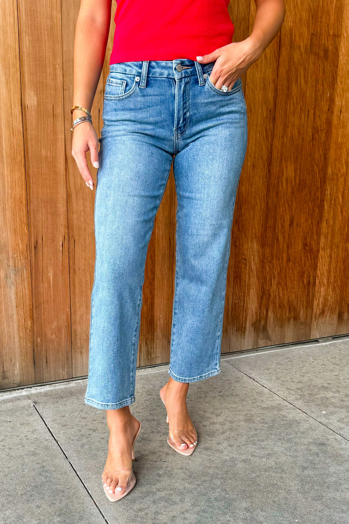 JUSTUSA: No Doubt Straight leg Petite Length Denim