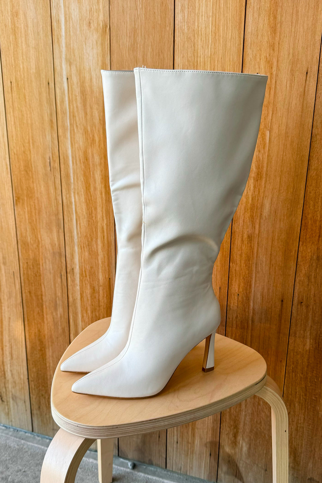 Walk All Over You Pointed Toe Boot - Ivory
