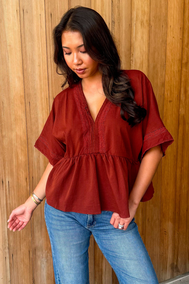 All for You Top- Terracotta