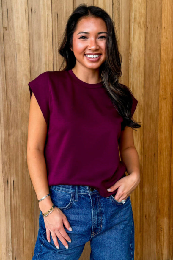 Easy Love Top - Merlot