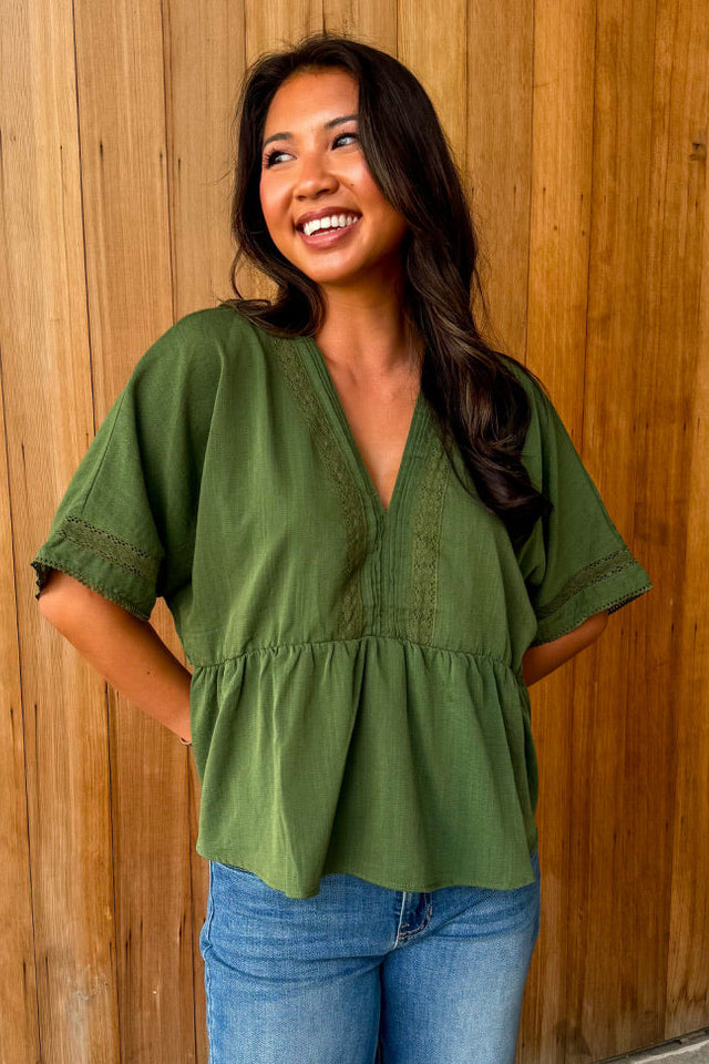 All for You Top- Olive