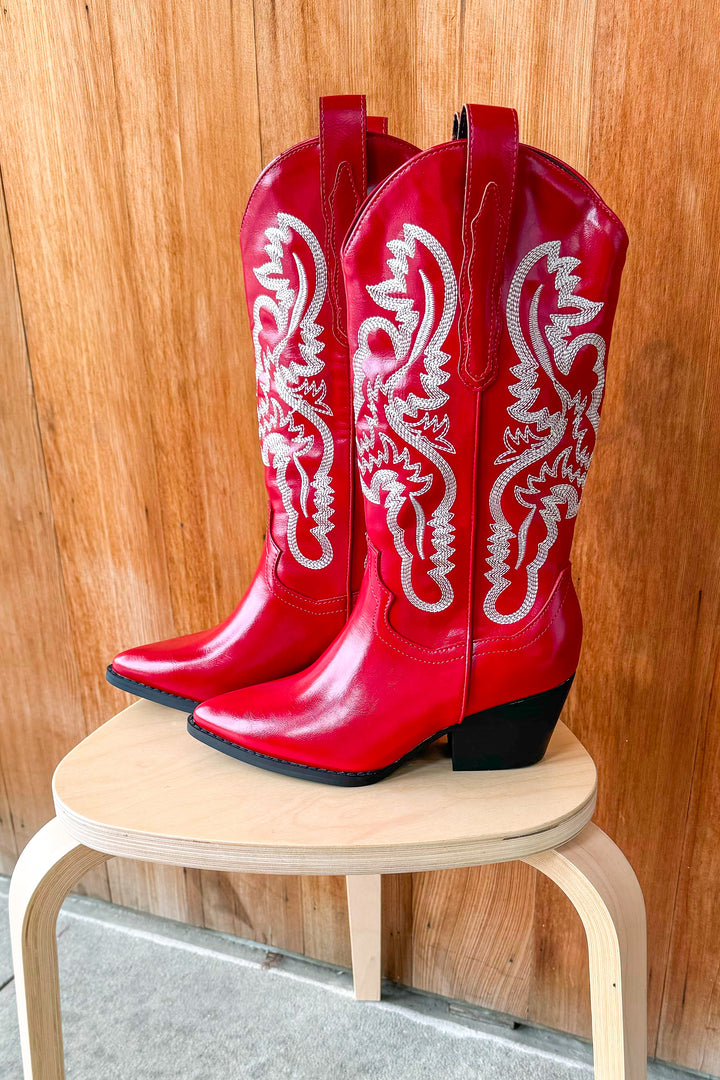 Amaya Cherry Classic Western Boot