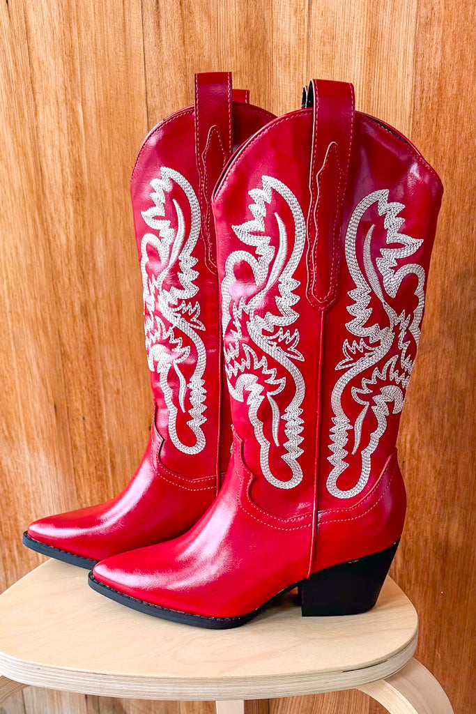 Amaya Cherry Classic Western Boot
