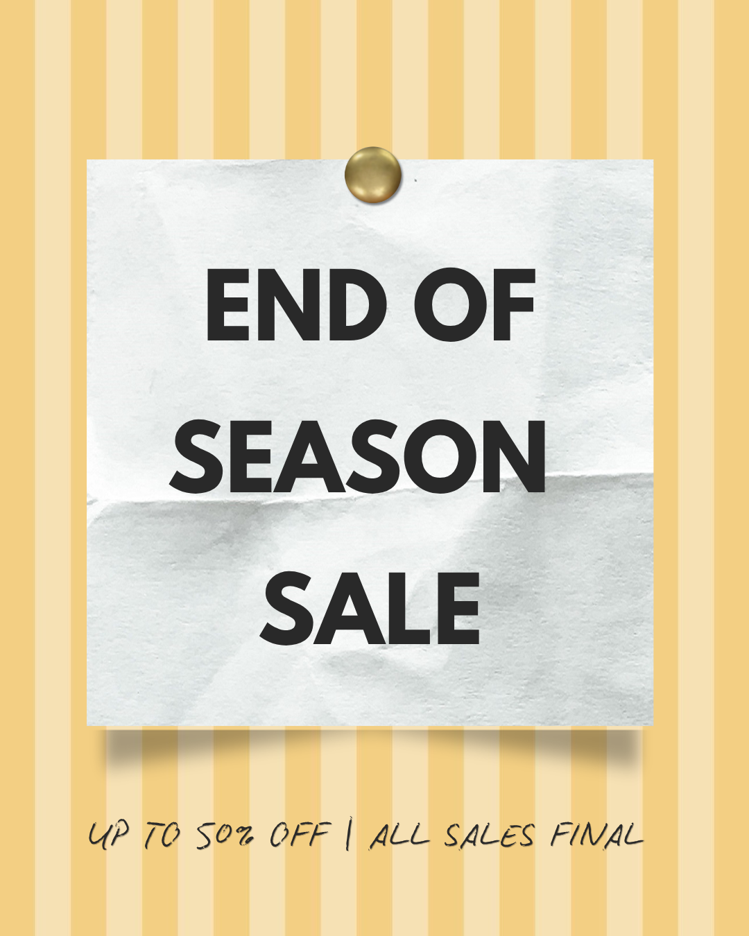 End of Season Sale