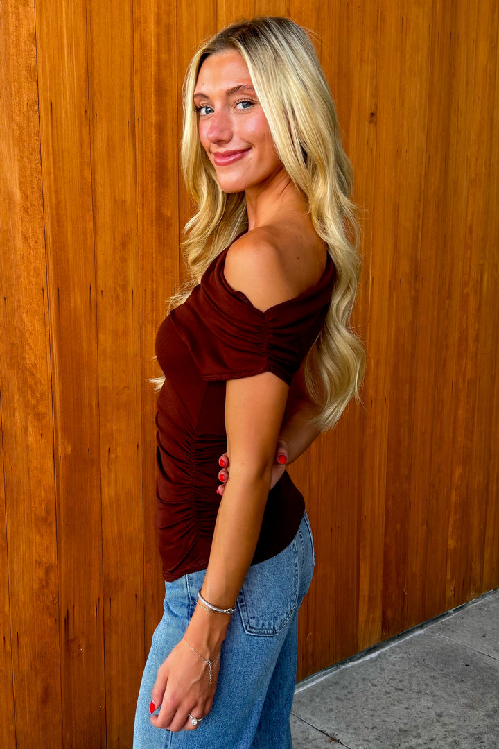 Bet on it Top- Burgundy