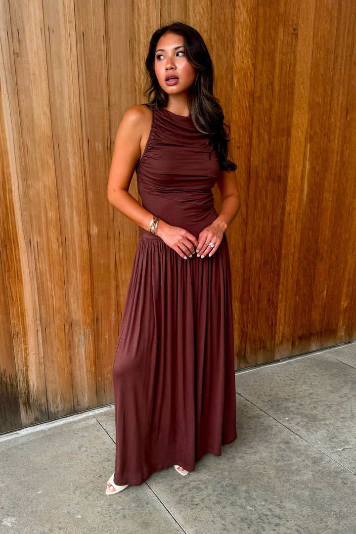 You know Me Maxi Dress -Espresso