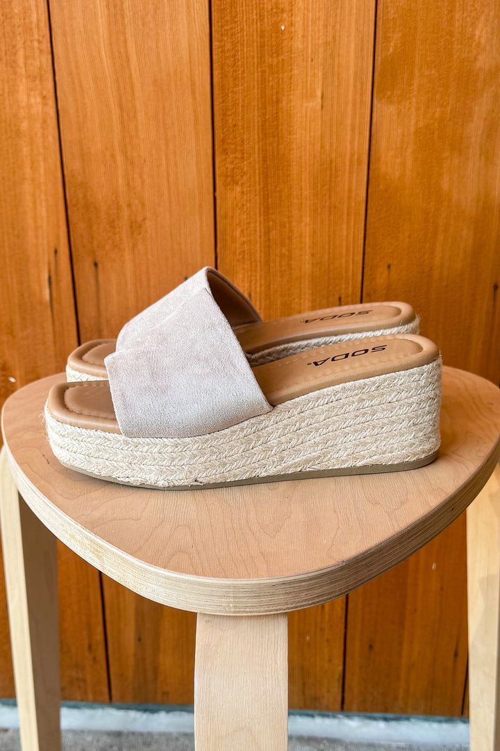 Sienna Espadrille Wedge Sandal- Clay