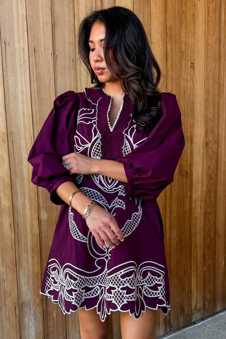 Give it Everything Embroidered Dress