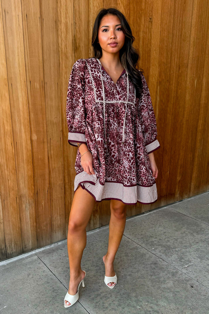 Wild Love Burgundy Dress