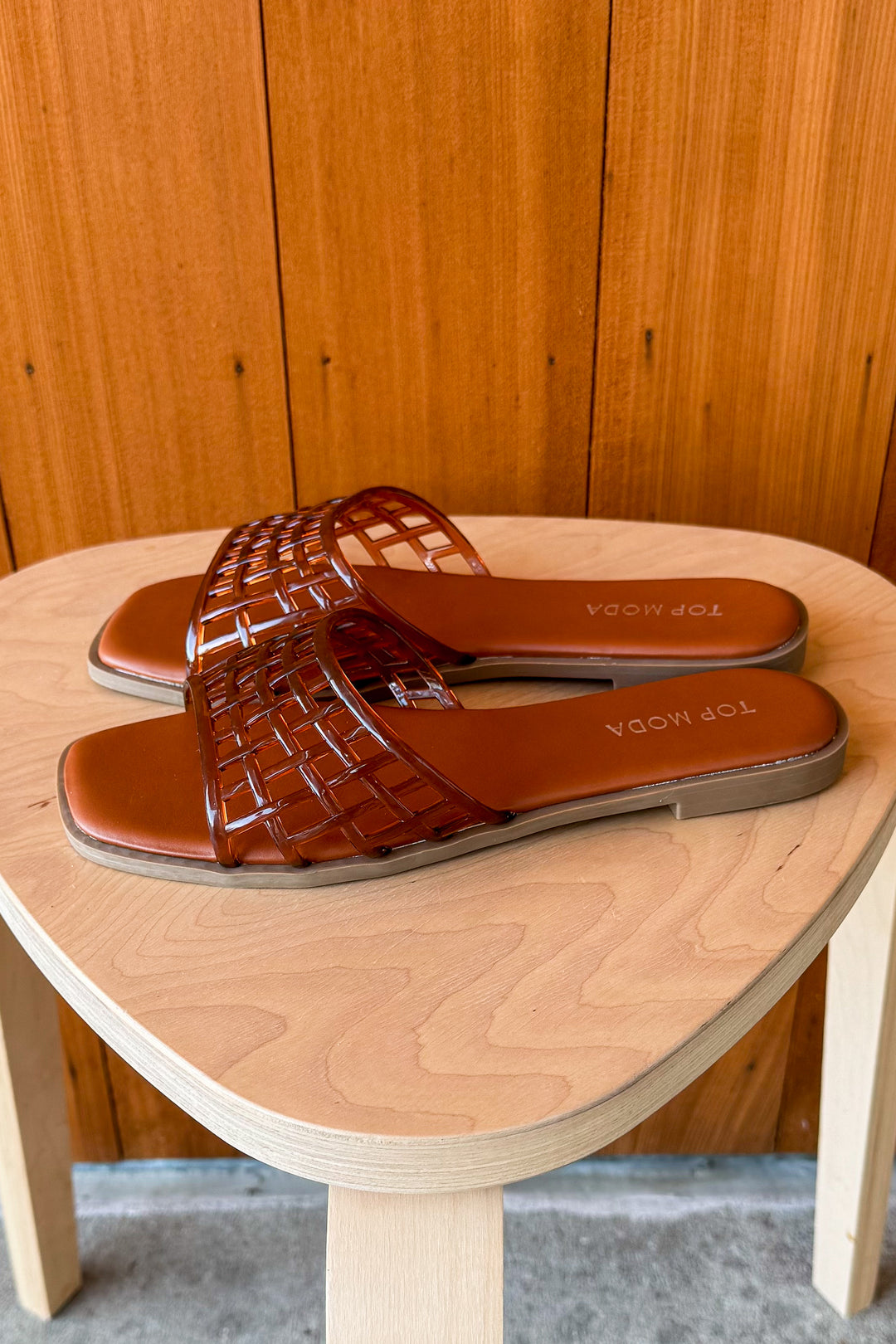 Hayley Woven Jelly slide Sandal