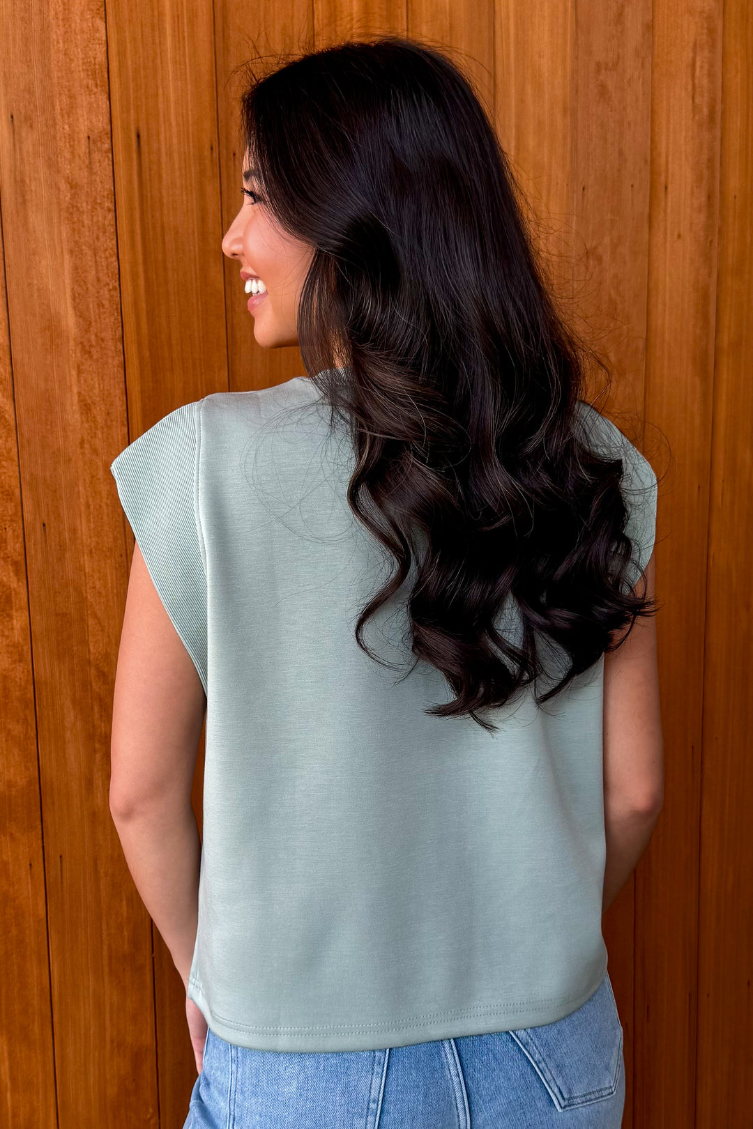 Easy Love Top- Sage