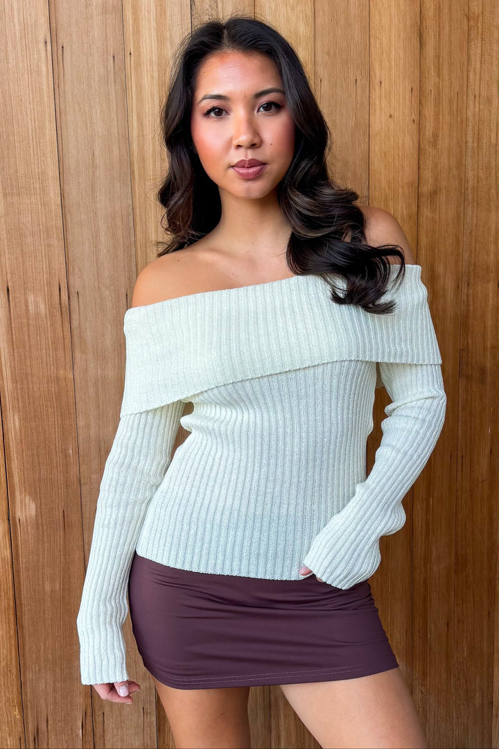 Main Character Off the Shoulder Top - White