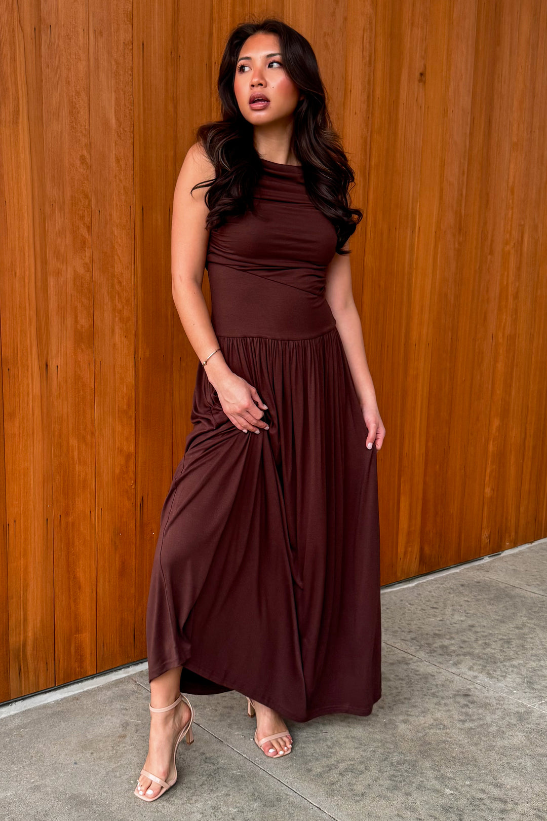 You know Me Maxi Dress - Dark Brown