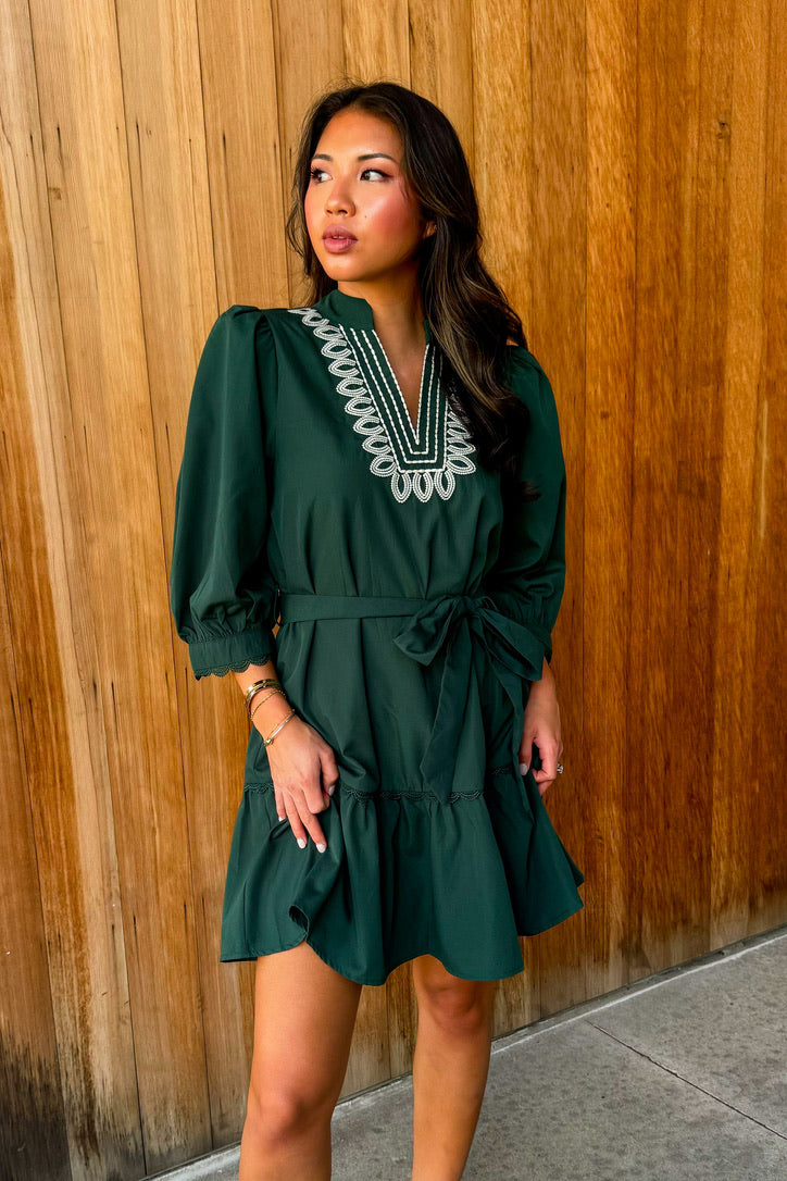 Right for You Embroidered Dress