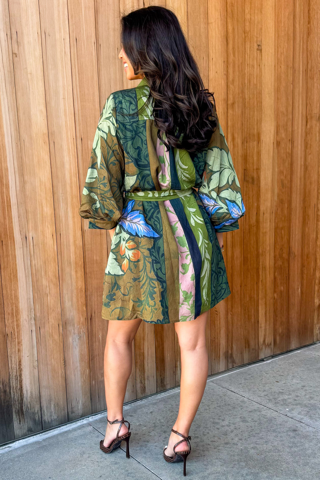 Bold Touch Botanical Print Dress