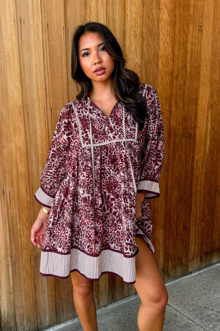 Wild Love Burgundy Dress