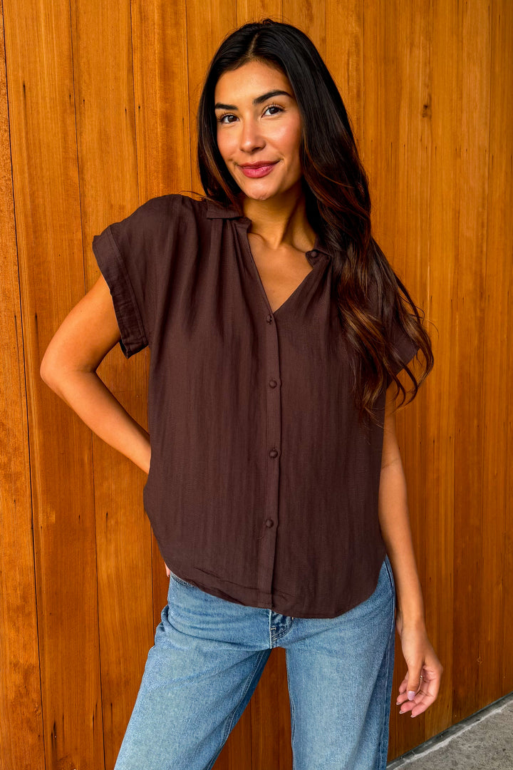 Season Reset Top- Brown