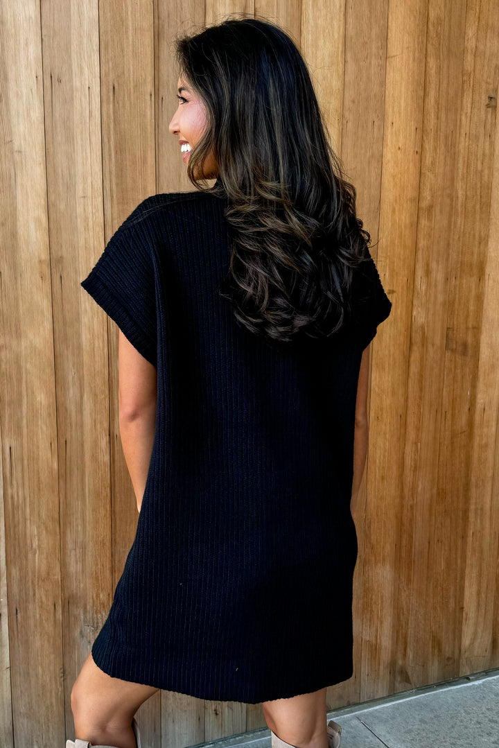 Nothing Basic Black Sweater Dress