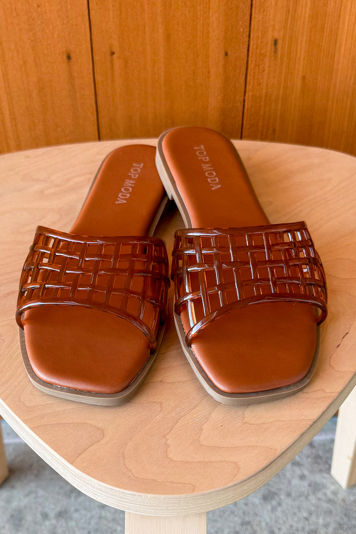 Hayley Woven Jelly slide Sandal