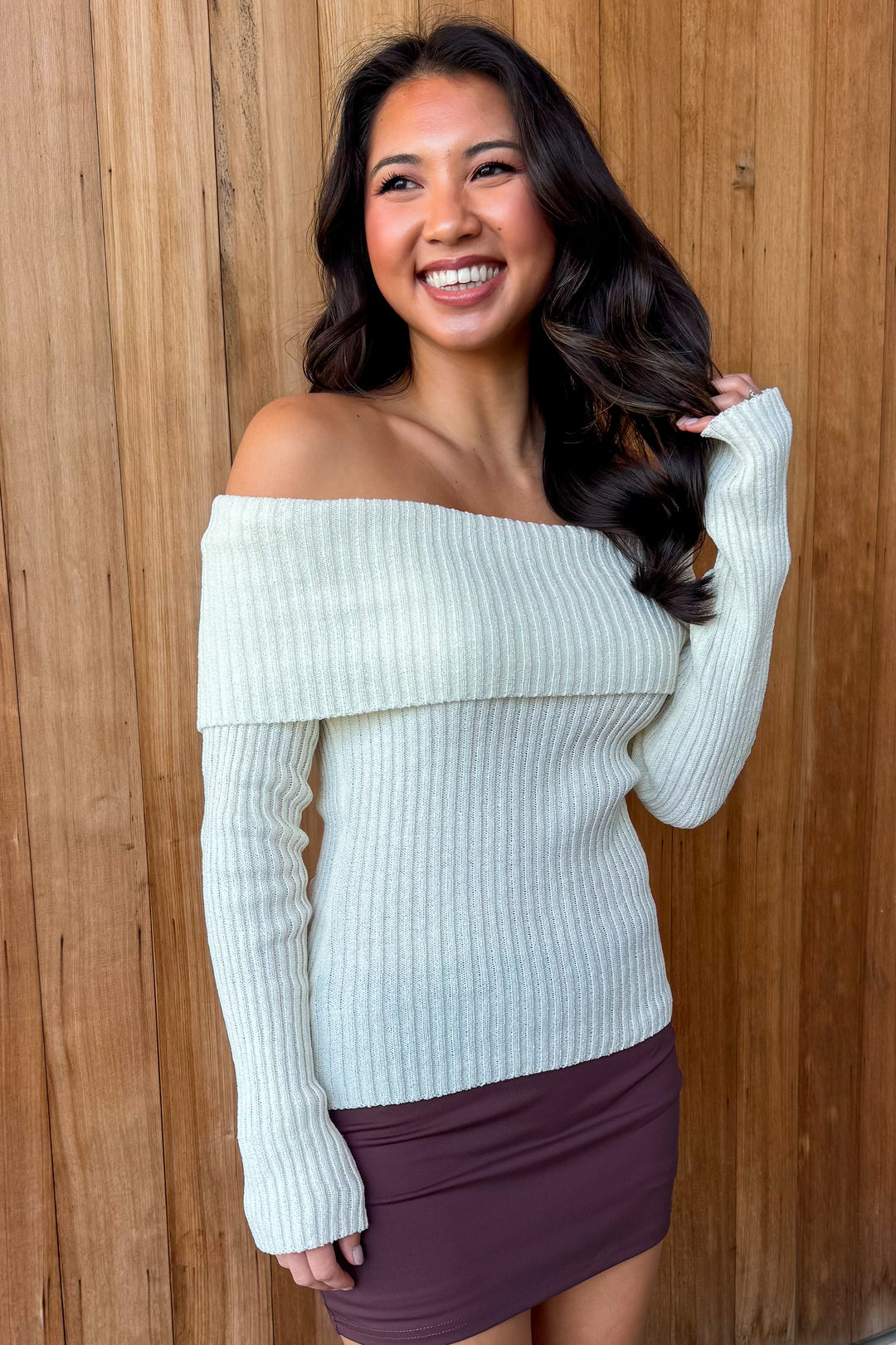 Main Character Off the Shoulder Top - White