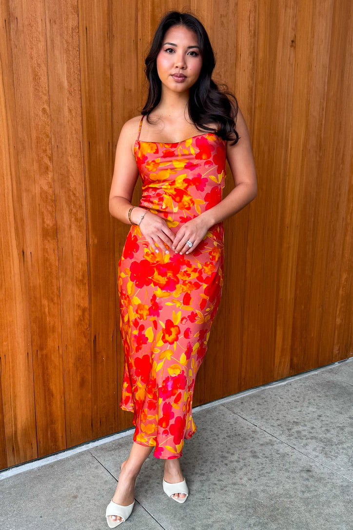 Sunset Blooms Maxi Dress