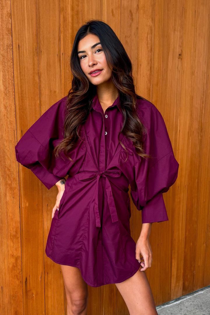 Wear Your Heart Dress- Wine