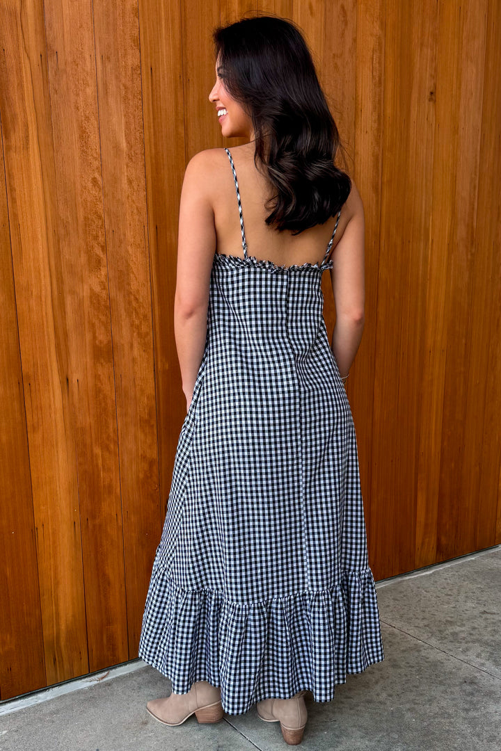 Weekend Love Gingham Maxi Dress