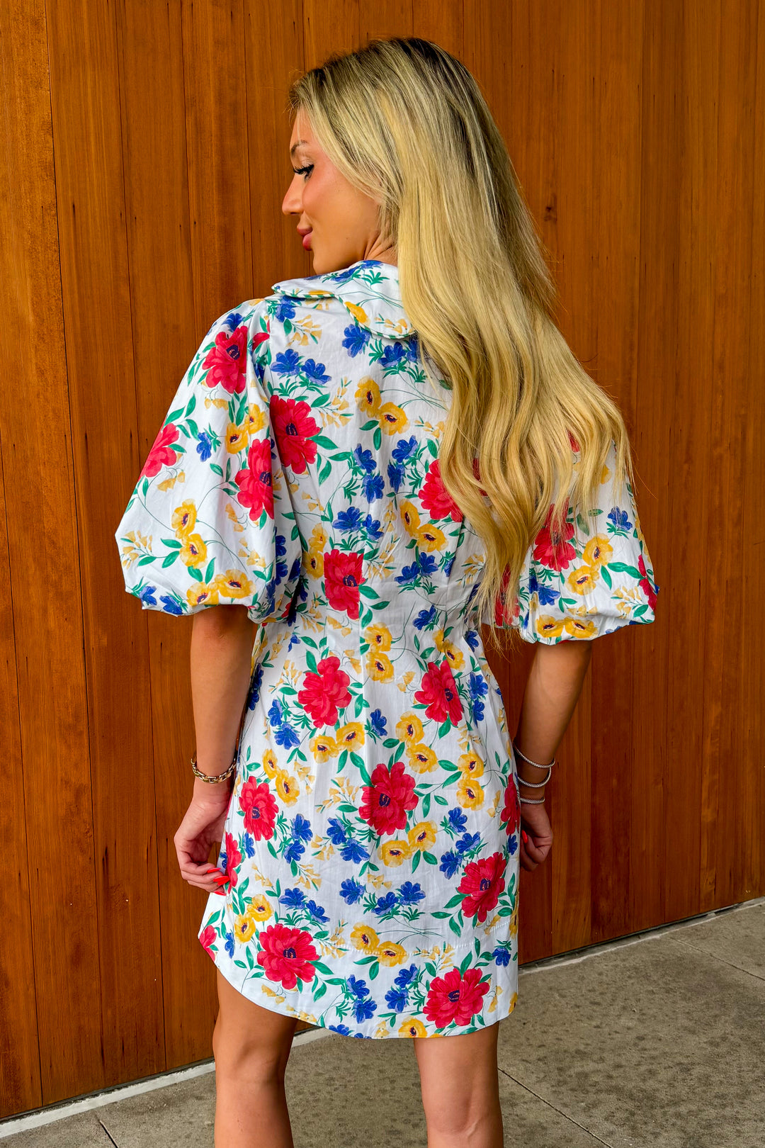 In Bloom Floral Collared Dress