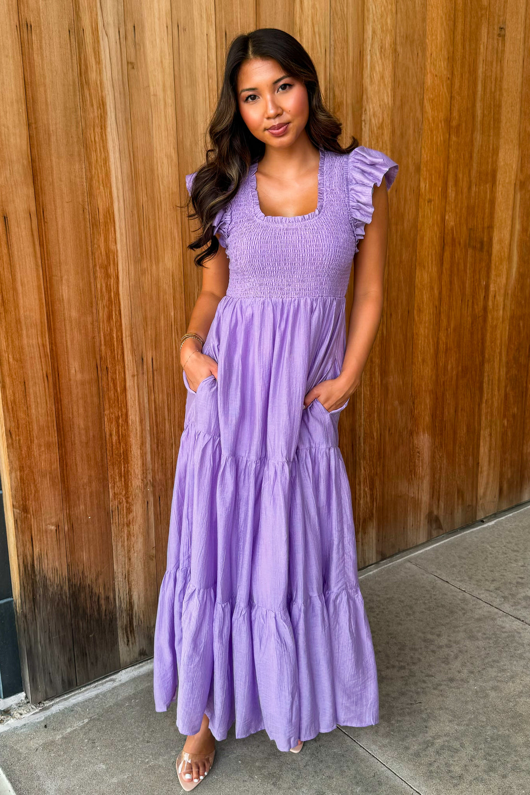 Spring into Summer Lavender Maxi Dress