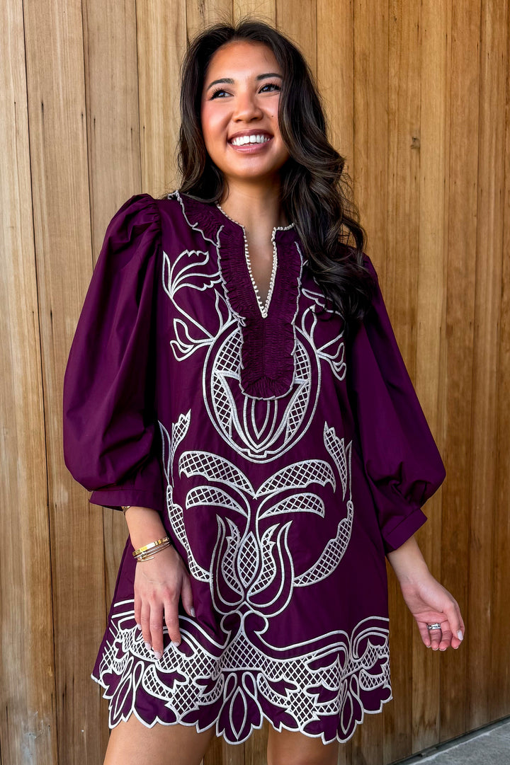 Give it Everything Embroidered Dress