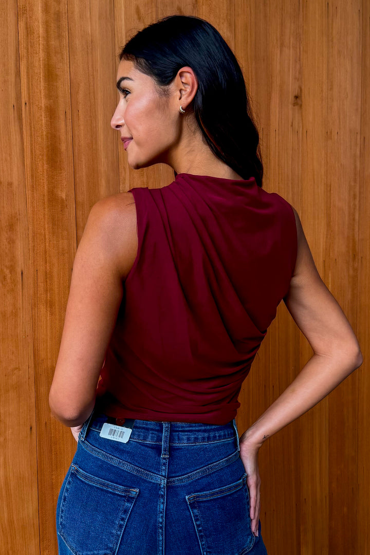 Big Expectations Top - Pomegranate