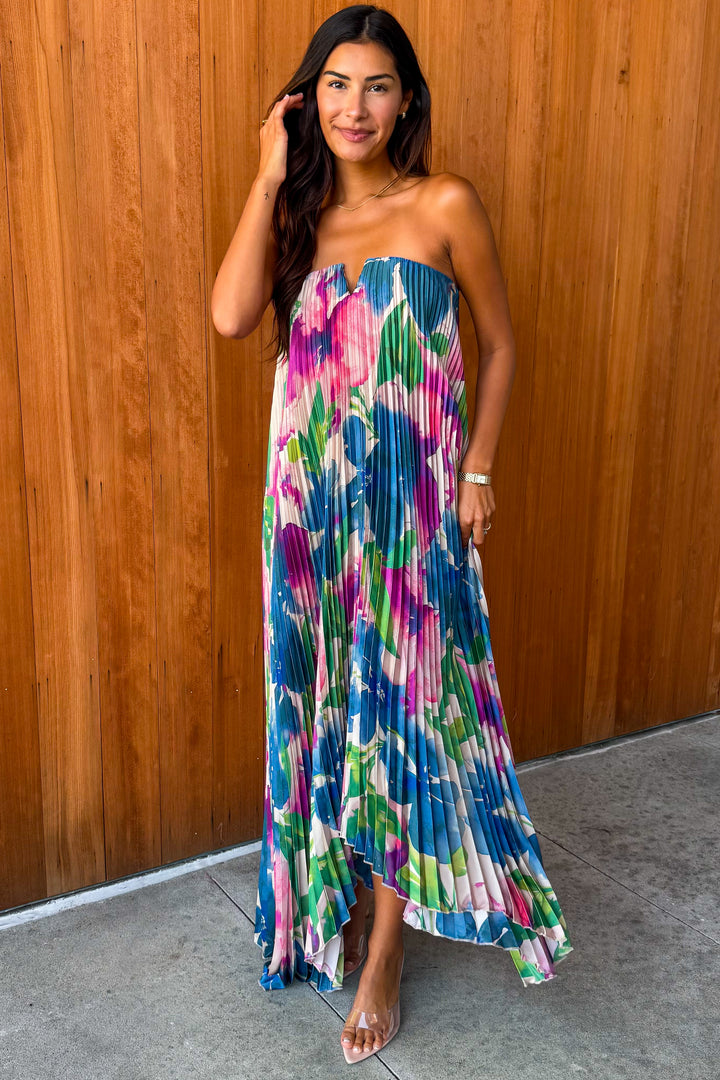 Blooming Love Strapless Dress