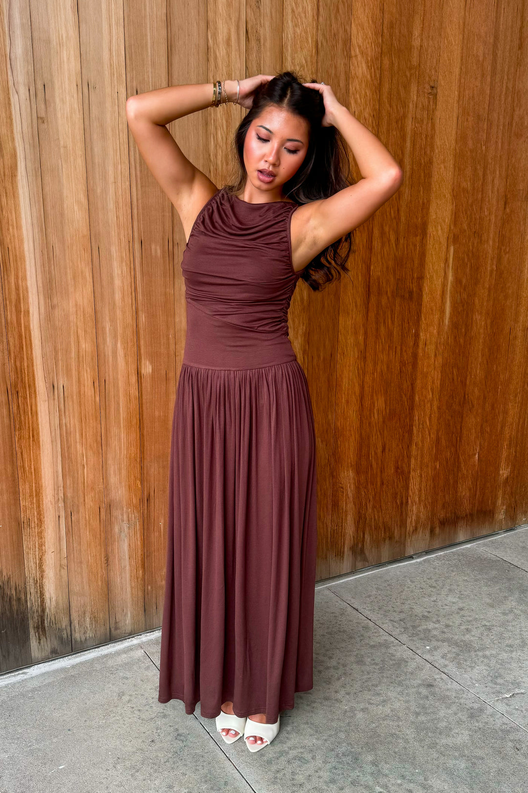 You know Me Maxi Dress -Espresso
