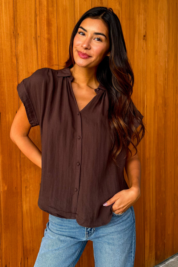 Season Reset Top- Brown