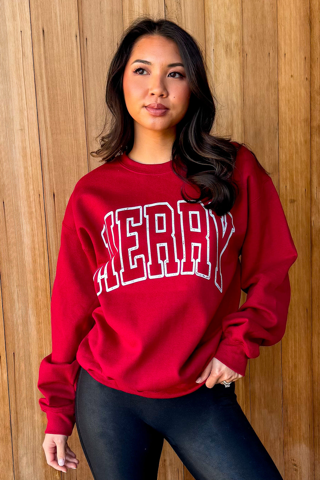 Merry Cardinal Red Sweatshirt