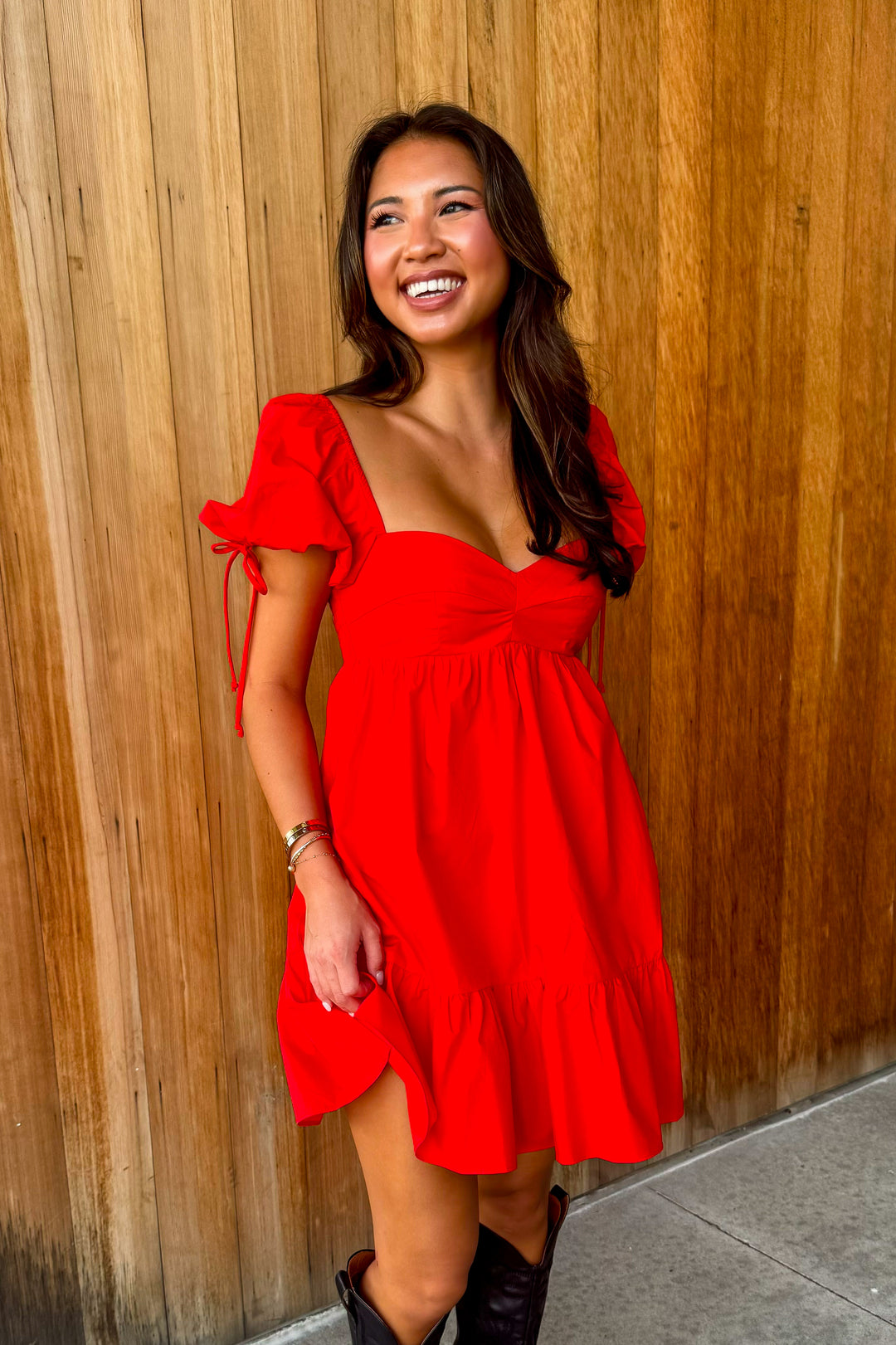 What a Dream Red Babydoll Dress