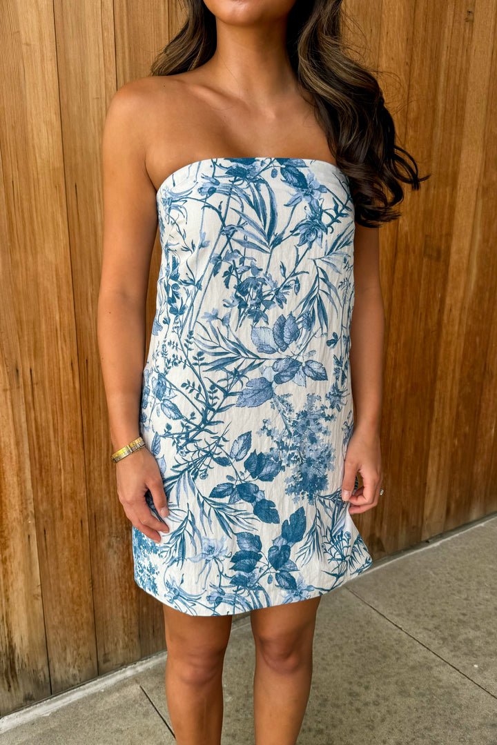 Seeing Clearly Strapless Dress