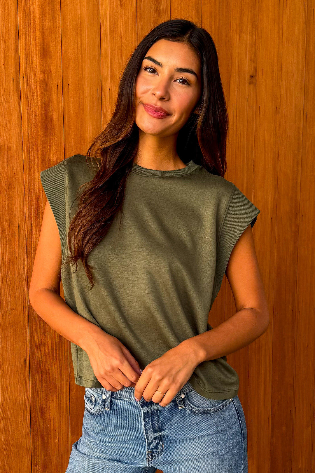 Easy Love Top- Olive
