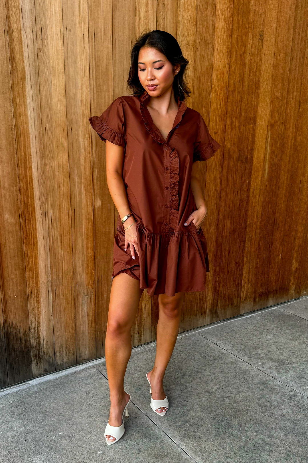 Moments in Between Dress - Espresso