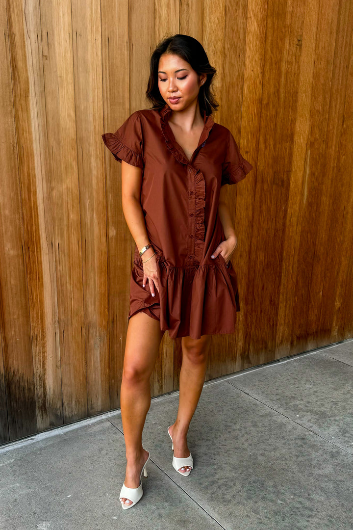 Moments in Between Dress - Espresso