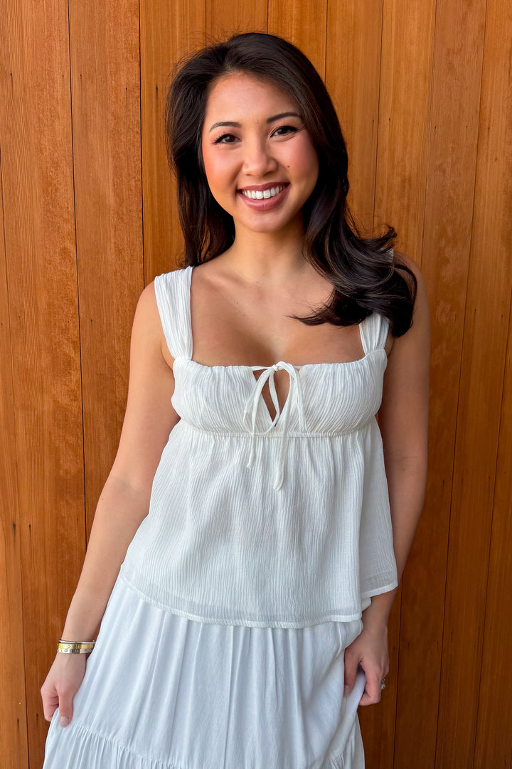 Easy Breezy Top-Ivory