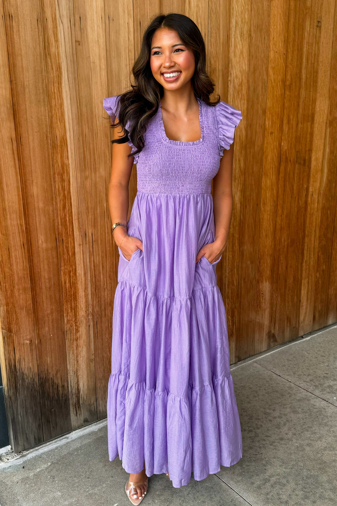 Spring into Summer Lavender Maxi Dress