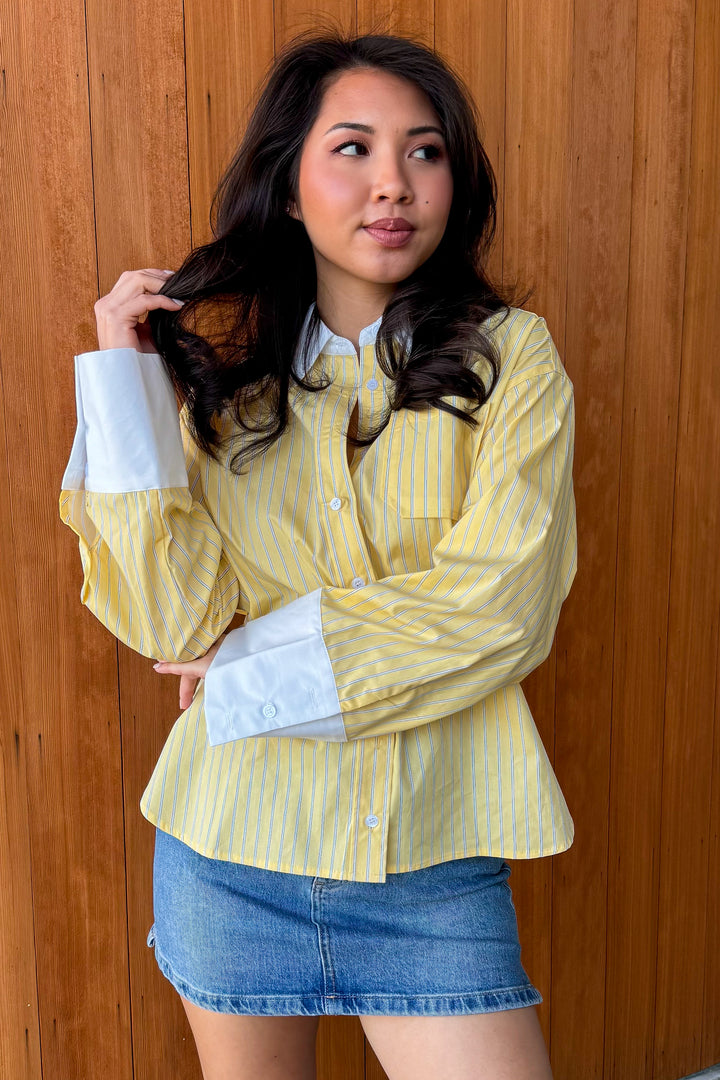 Spring Sights Collared Top